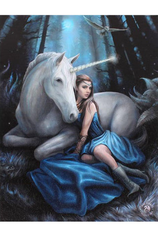 Anne Stokes Blue Moon Fantasy Unicorn Picture | Angel Clothing