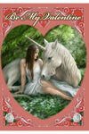 Anne Stokes Pure Heart, Be My Valentine, Unicorn Valentines Card | Angel Clothing