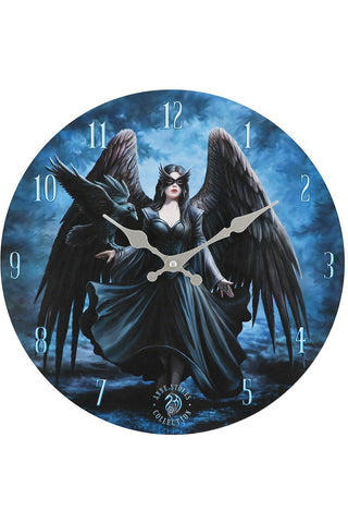 Anne Stokes Raven Wall Clock | Angel Clothing