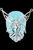 Anne Stokes Silver Fairy Poesy Pendant | Angel Clothing