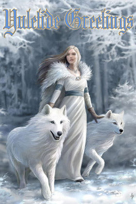 Anne Stokes Winter Guardians Yuletide Card | Angel Clothing