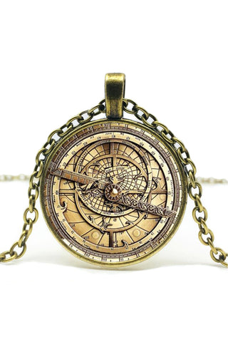 Astrolabe Pendant Necklace | Angel Clothing