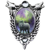 Anne Stokes Aura Wolf Cameo Necklace | Angel Clothing