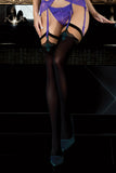 Ballerina Black/Emerald Stockings | Angel Clothing