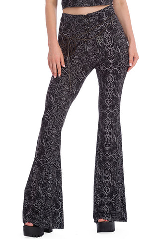 Banned Esoteric Flare Leggings | Angel Clothing