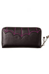 Banned Purple Bats Embroidery Purse | Angel Clothing