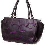 Banned Embroidered Bat Bag Purple | Angel Clothing