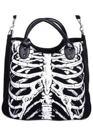 Banned Glow in the Dark Ribcage Bag | Angel Clothing