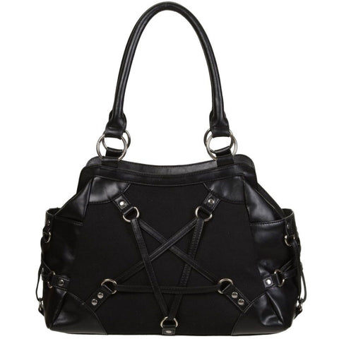 Banned Alternative Pentagram Black Messenger Bag main image 0