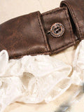 RQBL  White Jabot and Wristbands | Angel Clothing
