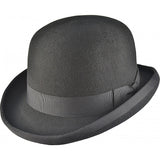 Black Wool Felt Steampunk Bowler Hat | Angel Clothing