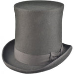Black Wool Felt Steampunk Stovepipe Hat | Angel Clothing