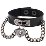 Black Heart Wrist Cuff Bracelet | Angel Clothing