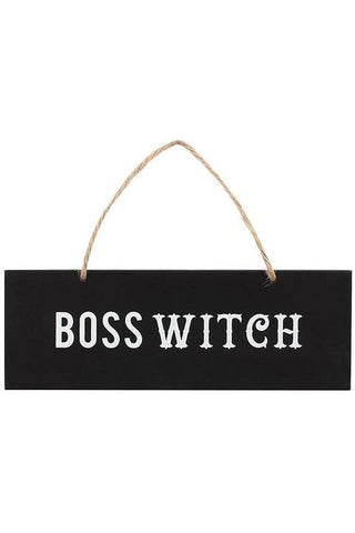 Boss Witch Wall Sign 20cm | Angel Clothing