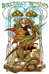 Briar Garden of Firedrake Birthday Card | Angel Clothing