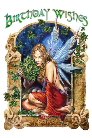 Briar The Green Masque Birthday Card | Angel Clothing