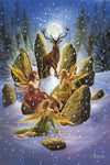 Briar Yule Stag Christmas Card, Gothic Fairy Greetings Card | Angel Clothing
