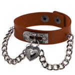 Brown Heart Wrist Cuff Bracelet | Angel Clothing