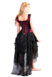 Burleska Ophelie Dress Flock Burgundy | Angel Clothing
