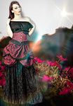 Burleska Miranda Burgundy Victorian Skirt | Angel Clothing