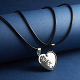 Kitty Heart Love Token Necklace Set | Angel Clothing