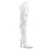 Pleaser CLASSIQUE 3011 Boots White | Angel Clothing