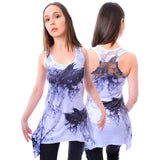 Innocent Lifestyle Crow Shade Lace Panel Vest | Angel Clothing