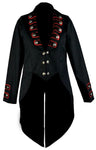 Dark Star Black/Red Tailcoat Jacket | Angel Clothing
