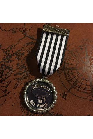 Dastardly Sky Pirate Steampunk Medal | Angel Clothing