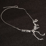Steampunk Dinosaur Skeleton Necklace | Angel Clothing