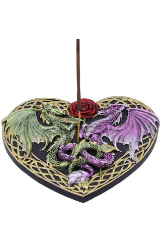 Dragon Love Heart Incense Burner | Angel Clothing