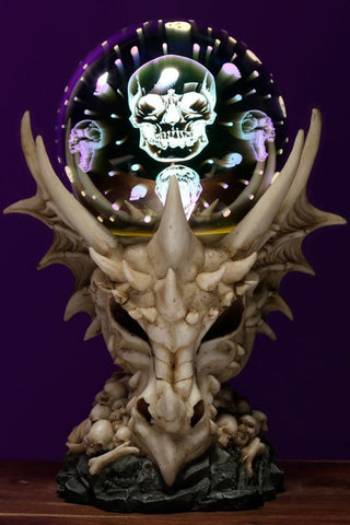 Dragon Skull LED Metallic Orb | Angel Clothing