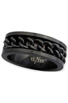 Echt etNox Black Mesh Steel Ring | Angel Clothing