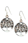 Echt etNox Bronze Silver Plated Tree of Life Earrings | Angel Clothing
