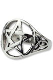Echt etNox Celtic Pentagram Ring 925 Silver | Angel Clothing