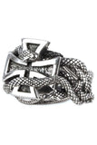 Echt etNox Snake Iron Cross Ring Sterling Silver | Angel Clothing