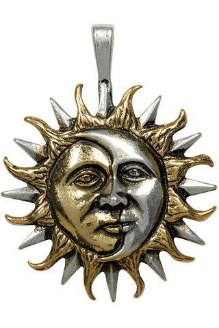 Eclipse Sun and Moon Pendant | Angel Clothing