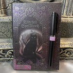 Embossed Witches Spell Book Journal with Pen | Angel Clothing