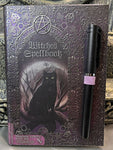 Embossed Witches Spell Book Journal with Pen | Angel Clothing