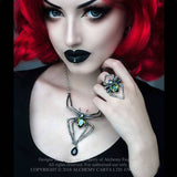 Alchemy Gothic Emerald Venom Ring R222 | Angel Clothing