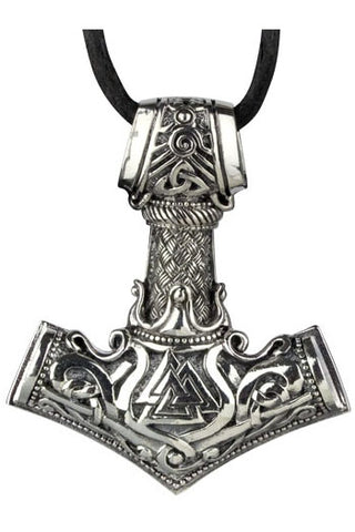 etNox Thors Hammer Silver Pendant | Angel Clothing