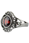 Echt etNox Red Victorian Goth Ring | Angel Clothing