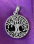 etNox Silver Tree of Life Malachite Pendant | Angel Clothing