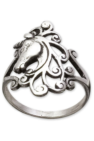 Echt etNox Unicorn Ring Sterling Silver | Angel Clothing