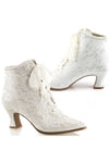Fabulicious Victorian 30 Boots Ivory | Angel Clothing