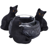 Familiar Trio Cat Tea Light Holder | Angel Clothing