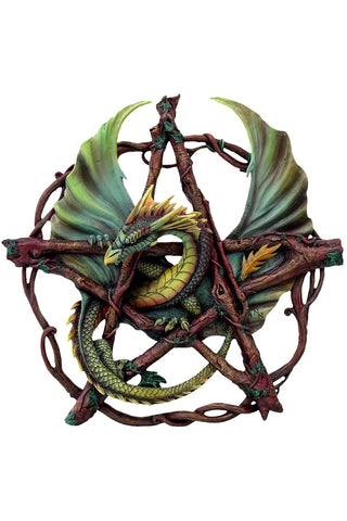 Forest Pentagram Dragon Wall Plaque | Angel Clothing