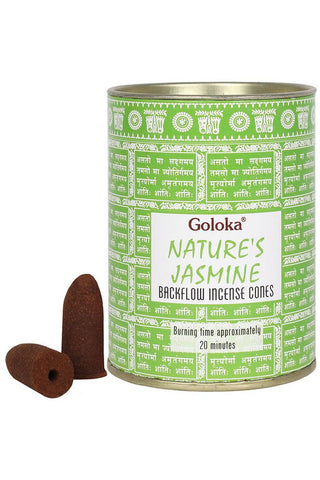 Goloka Jasmine Backflow Incense Cones | Angel Clothing