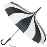 Black and Cream Pagoda Umbrella / Parasol | Angel Clothing