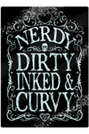 Nerdy Dirty Inked and Curvy Chopping Board | Angel Clothing